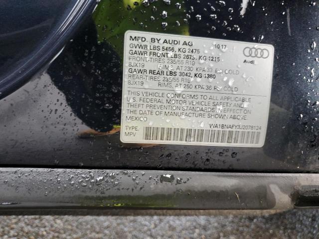 WA1BNAFY3J2078124 Audi Q5 Premium Plus