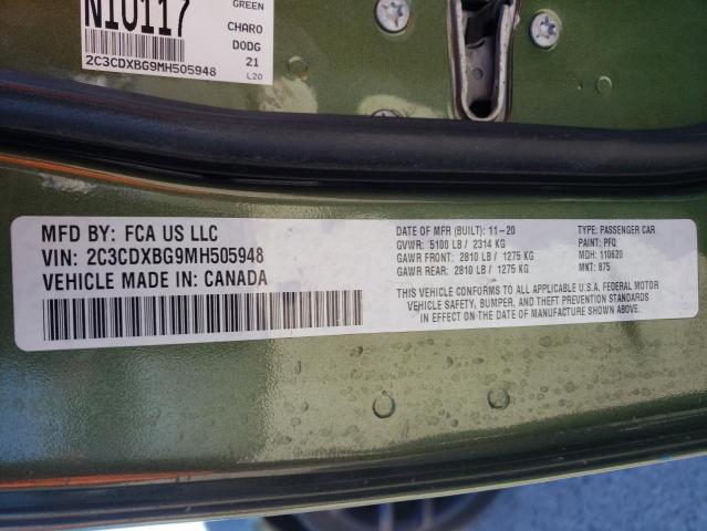 2C3CDXBG9MH505948 Dodge Charger Sxt