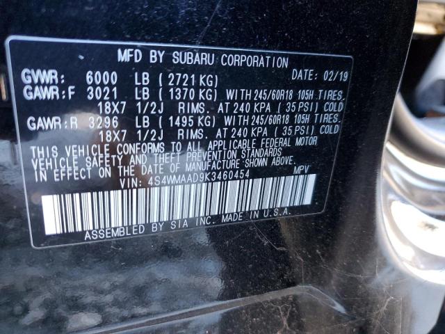 4S4WMAAD9K3460454 Subaru Ascent