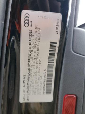 WAUKMAF46JA060550 Audi A4 PREMIUM