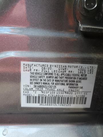 3N1AB8DV2LY282125 Nissan SENTRA SR
