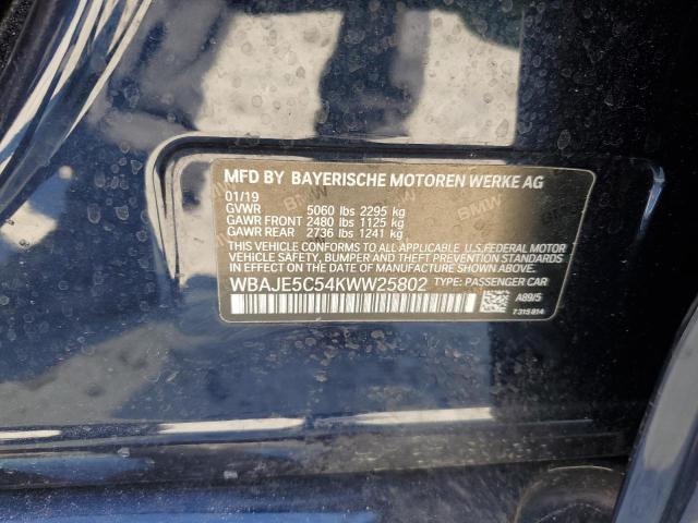 WBAJE5C54KWW25802 BMW 540 I