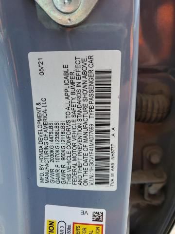 1HGCV1F41MA077699 Honda Accord Sport Se