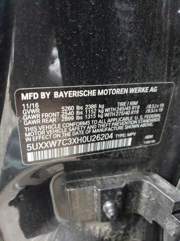 5UXXW7C3XH0U26204 BMW X4 Xdrivem40i