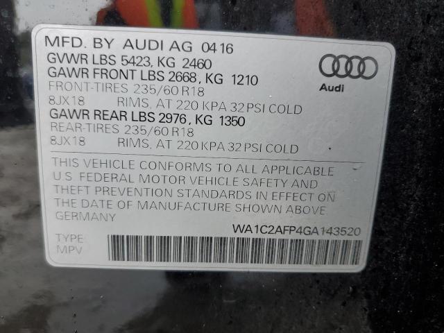 WA1C2AFP4GA143520 Audi Q5 PREMIUM