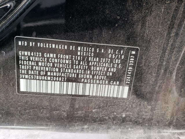 3VWC57BU0KM206827 Volkswagen JETTA S