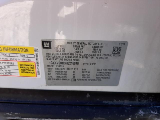 1GKKVSKD3HJ216070 GMC Acadia Limited Slt-2