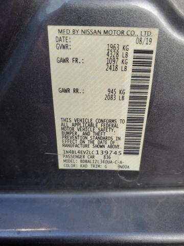 1N4BL4EV2LC139745 Nissan ALTIMA SL