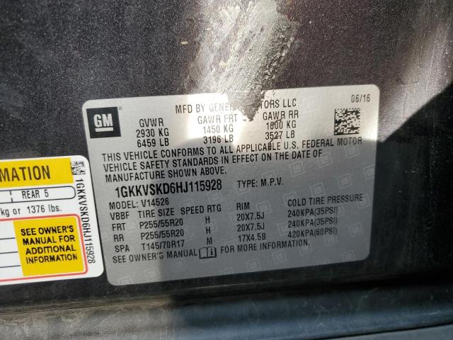 1GKKVSKD6HJ115928 GMC Acadia Limited Slt-2