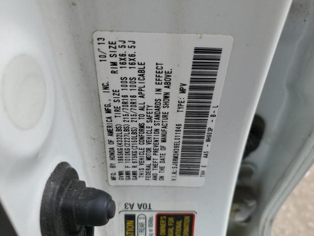 5J6RM3H39EL011946 Honda CR-V LX