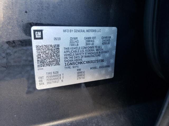 1GNSCHKCXKR373736 Chevrolet Suburban C1500 Lt