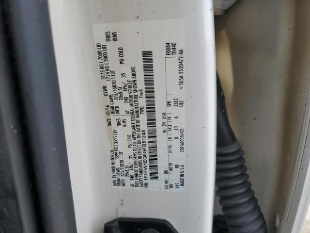 1FTEW1EG0GFB51248 Ford F150 Supercrew