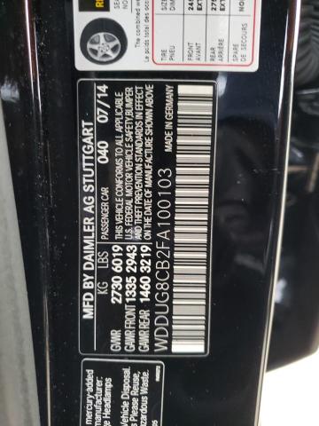 WDDUG8CB2FA100103 Mercedes-Benz S 550