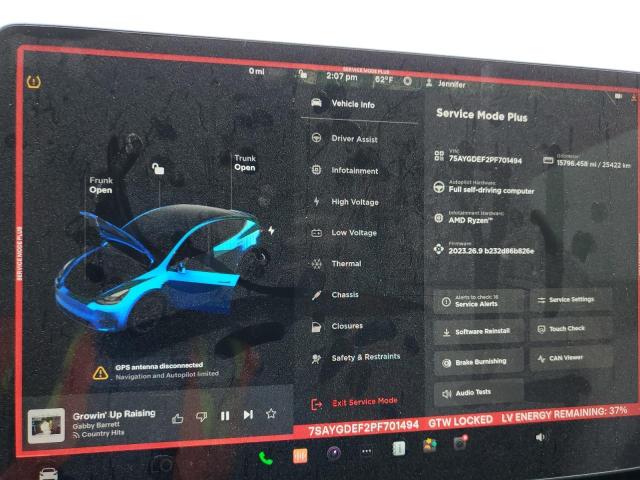 7SAYGDEF2PF701494 Tesla Model Y