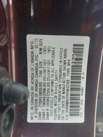 2HKRM4H74FH632399 Honda CR-V EXL
