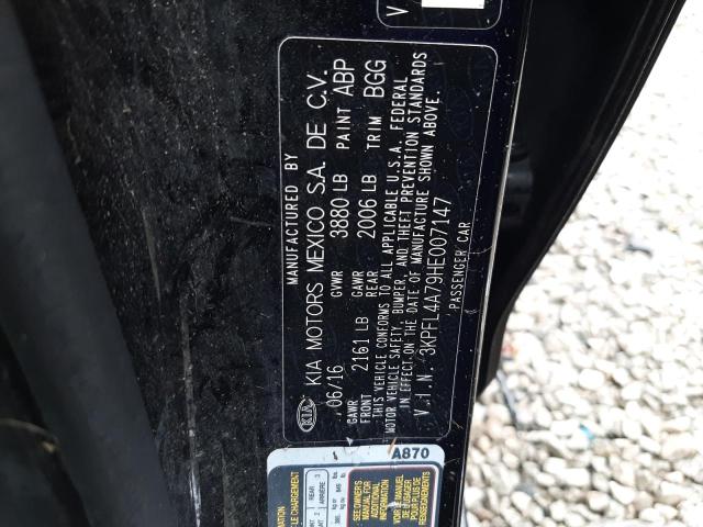 3KPFL4A79HE007147 KIA FORTE LX