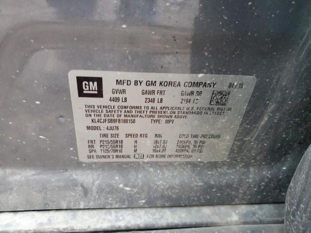 KL4CJFSB9FB188150 Buick Encore Convenience