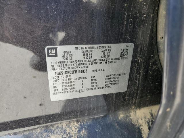 1GKS1GKC2FR151033 GMC Yukon Xl C1500 Sle