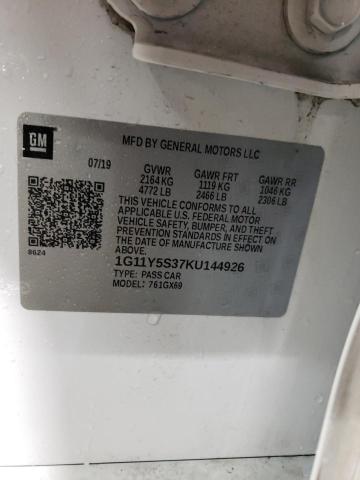 1G11Y5S37KU144926 Chevrolet IMPALA LS