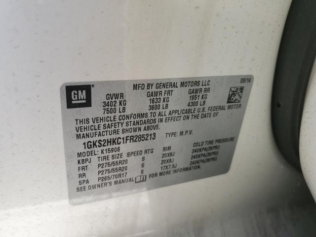 1GKS2HKC1FR285213 GMC Yukon Xl K1500 Slt