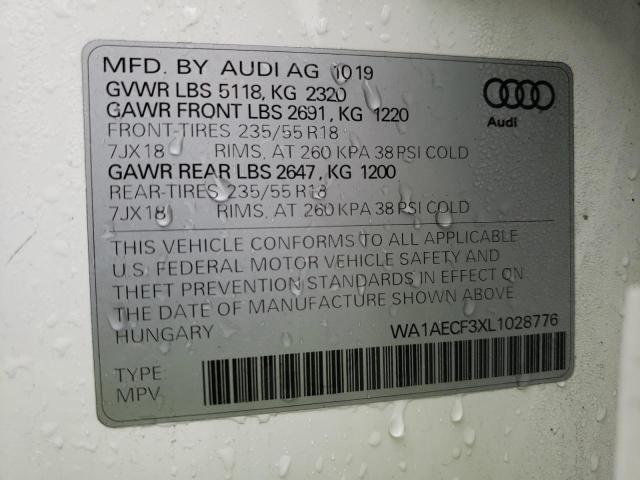 WA1AECF3XL1028776 Audi Q3 PREMIUM