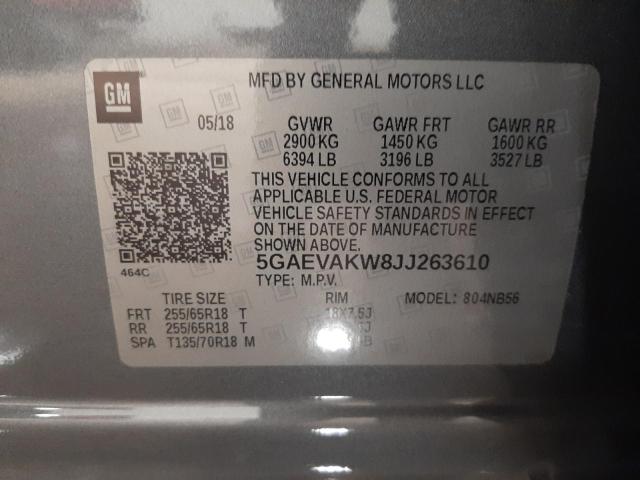 5GAEVAKW8JJ263610 Buick Enclave Essence