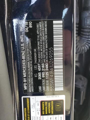 55SWF4JB6JU269055 Mercedes-Benz C 300