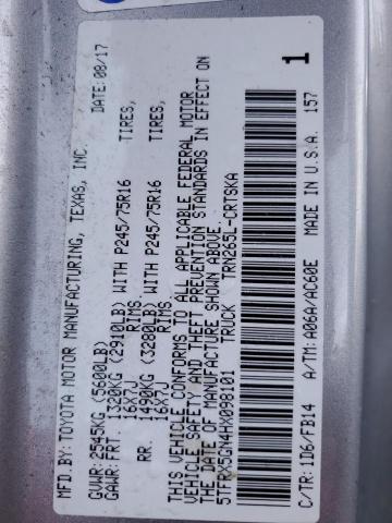 5TFRX5GN4HX098101 Toyota Tacoma Access Cab