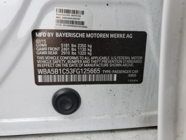 WBA5B1C53FG125665 BMW 535 I