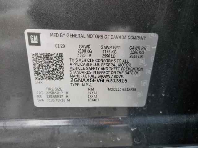 2GNAX5EV6L6202815 Chevrolet Equinox