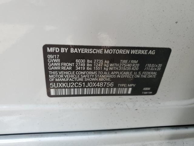 5UXKU2C51J0X48756 BMW X6 Xdrive35i
