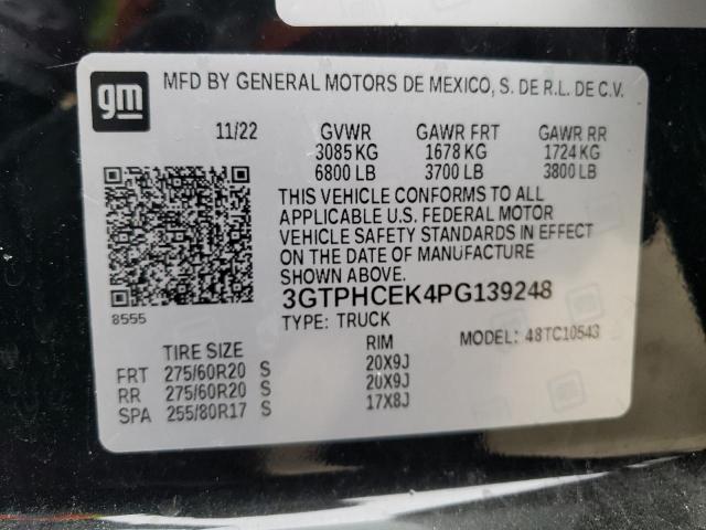 3GTPHCEK4PG139248 GMC Sierra C1500 Elevation