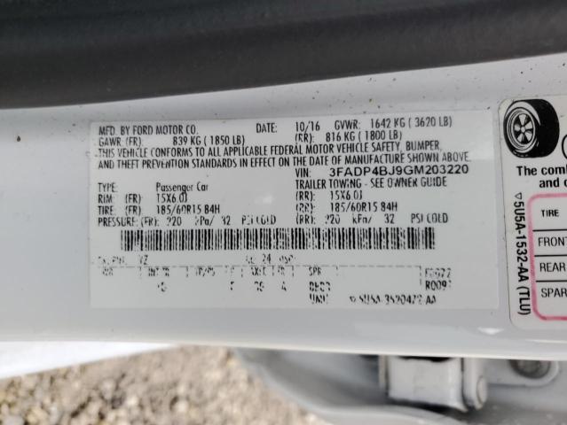 3FADP4BJ9GM203220 Ford FIESTA SE