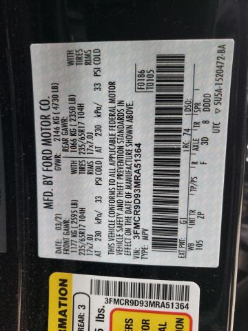 3FMCR9D93MRA51364 Ford Bronco Sport Badlands