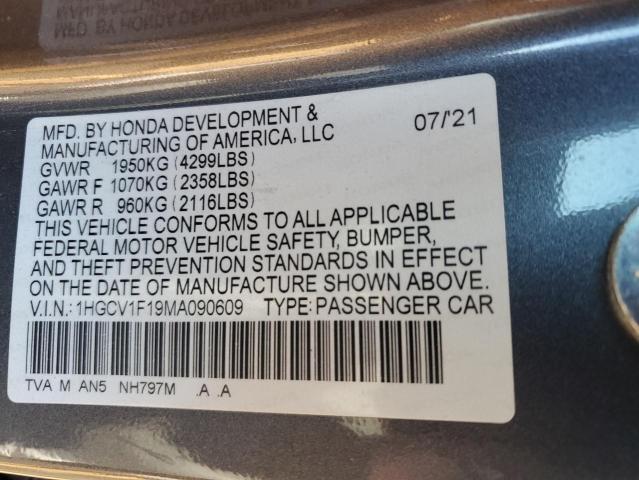 1HGCV1F19MA090609 Honda ACCORD LX