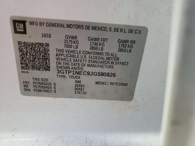 3GTP1NEC9JG580826 GMC Sierra C1500 Slt