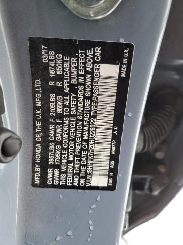 SHHFK7H20HU226022 Honda Civic Lx
