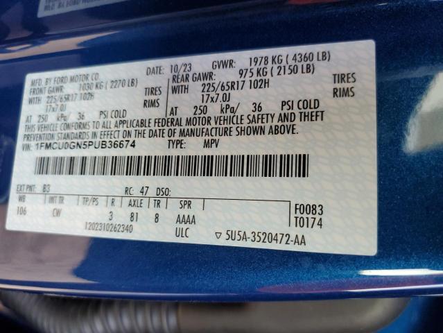 1FMCU0GN5PUB36674 Ford Escape Active