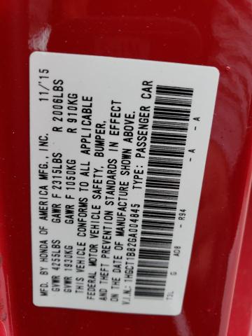 1HGCT1B82GA004845 Honda ACCORD EXL