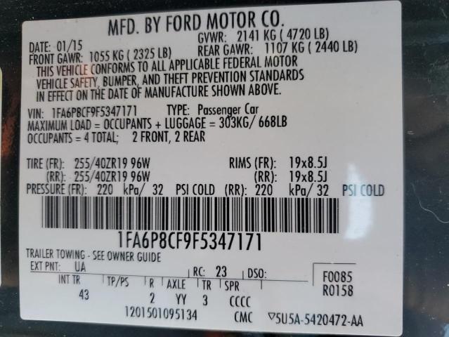 1FA6P8CF9F5347171 Ford MUSTANG GT