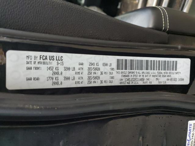 1C4RDJEG3FC114850 Dodge Durango Citadel