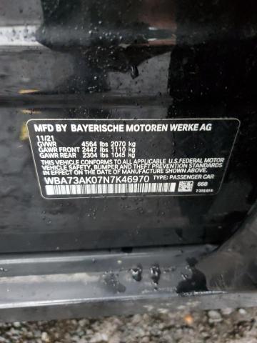 WBA73AK07N7K46970 BMW 228XI