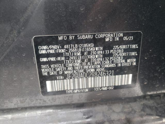 JF2GUADC2R8246321 Subaru Crosstrek Premium