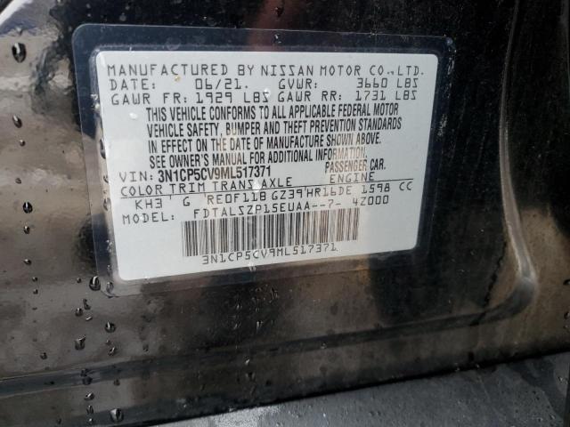 3N1CP5CV9ML517371 Nissan KICKS SV