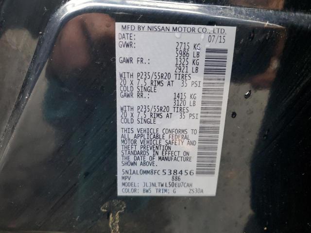 5N1AL0MM8FC538456 Infiniti QX60