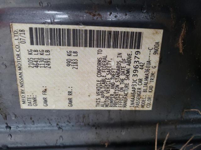 1N4AA6AP3JC396379 Nissan Maxima 3.5s