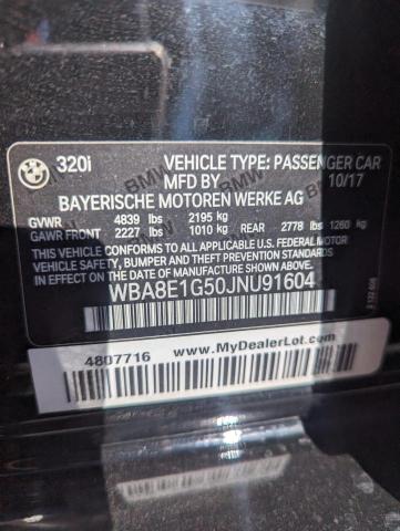 WBA8E1G50JNU91604 BMW 320 I