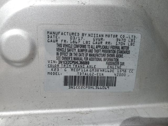 3N1CE2CP5HL366069 Nissan Versa Note S