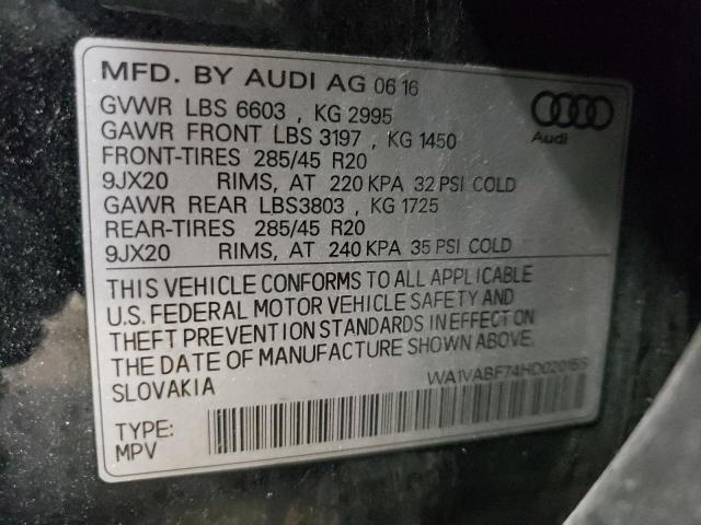 WA1VABF74HD020155 Audi Q7 Prestige