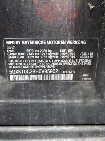 5UXKT0C39H0V95902 BMW X5 Xdr40e